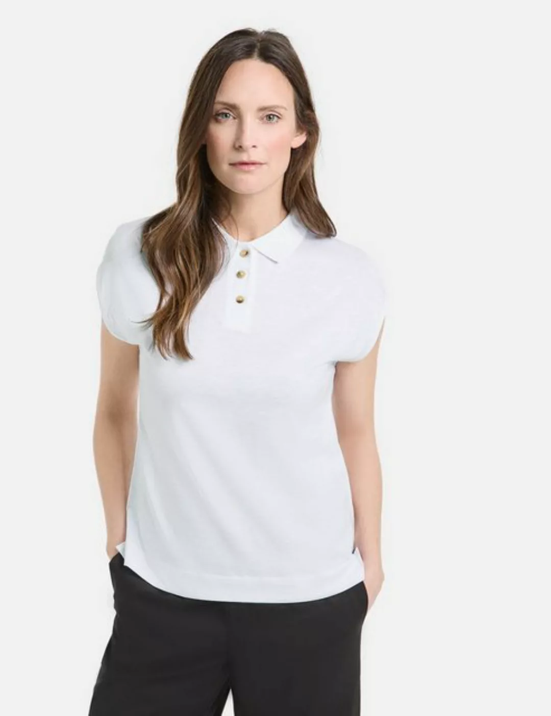 GERRY WEBER Kurzarmshirt Poloshirt mit kurzem Arm günstig online kaufen