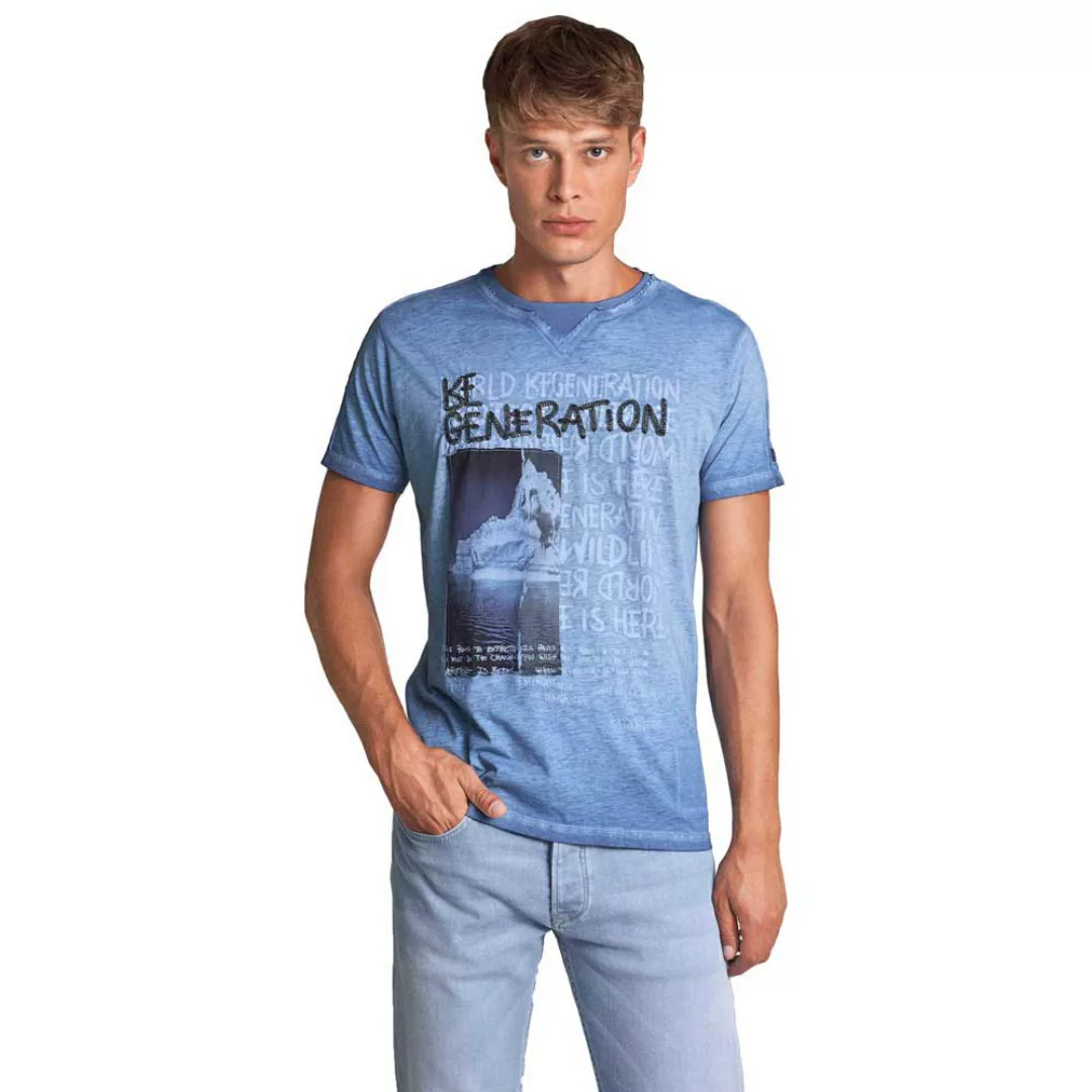 Salsa Jeans Premium Kurzärmeliges T-shirt S Blue günstig online kaufen