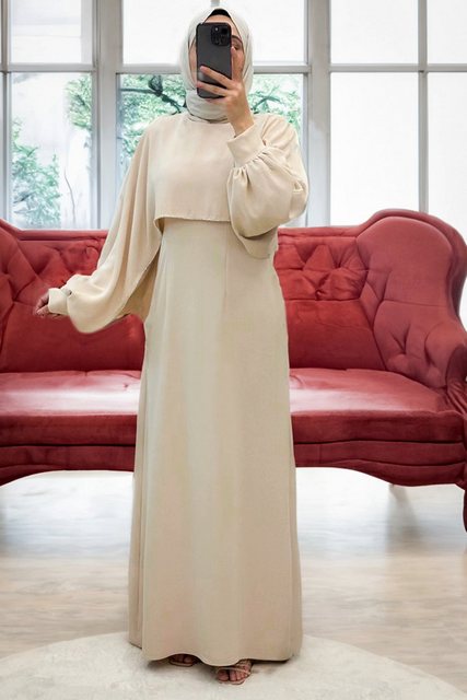 Modabout Maxikleid Langes Kleider Abaya Hijab Kleid Damen - NELB0007D2024KR günstig online kaufen