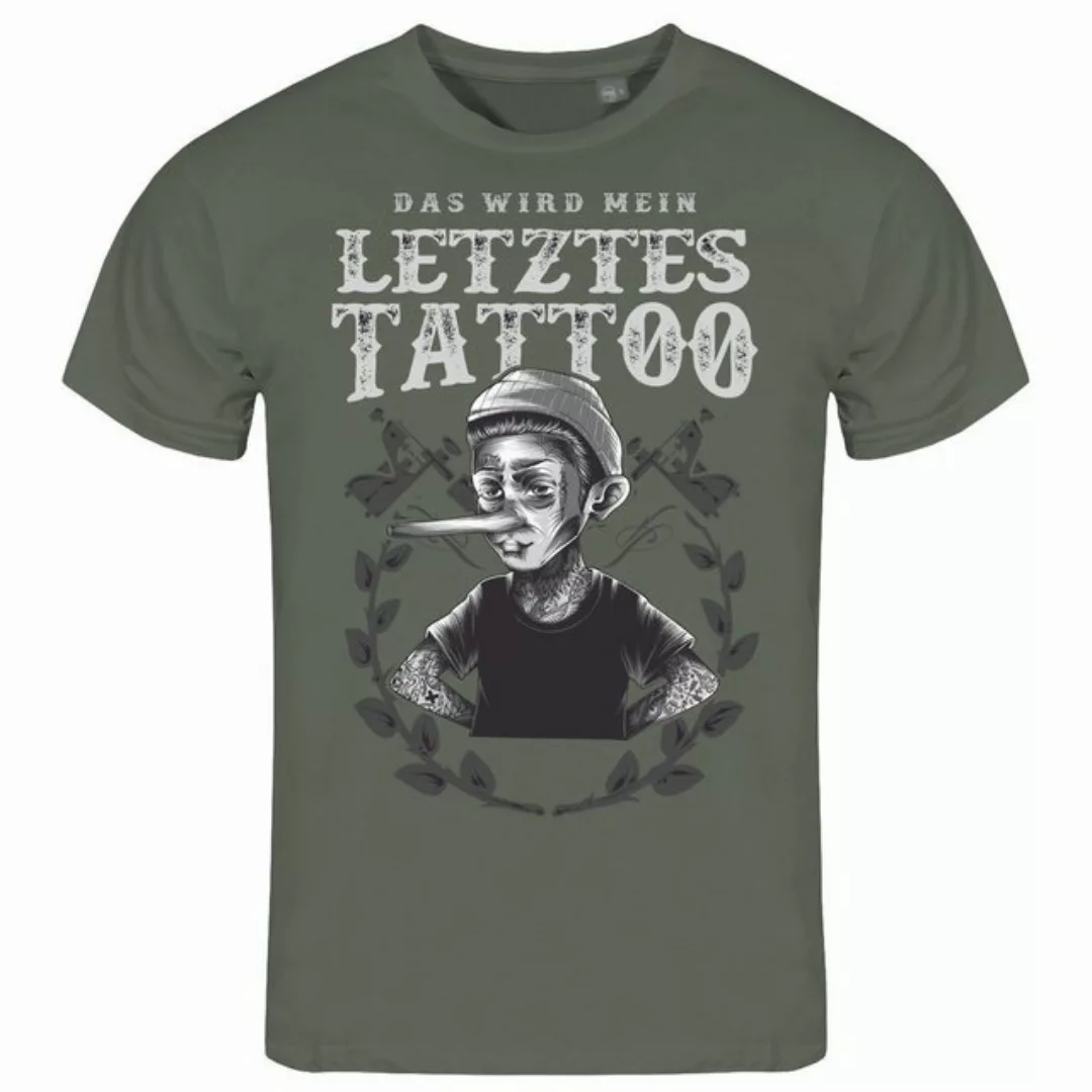 deinshirt Print-Shirt Herren T-Shirt Das wird mein letztes Tattoo Funshirt günstig online kaufen