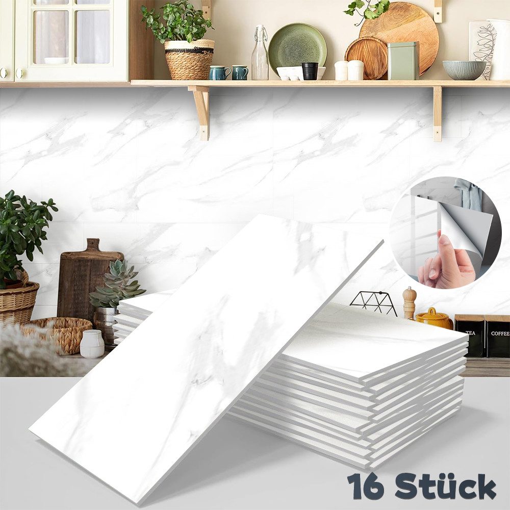 ZEUOPQ Fliesenaufkleber Fliesenaufkleber 16 St Fliesenaufkleber günstig online kaufen