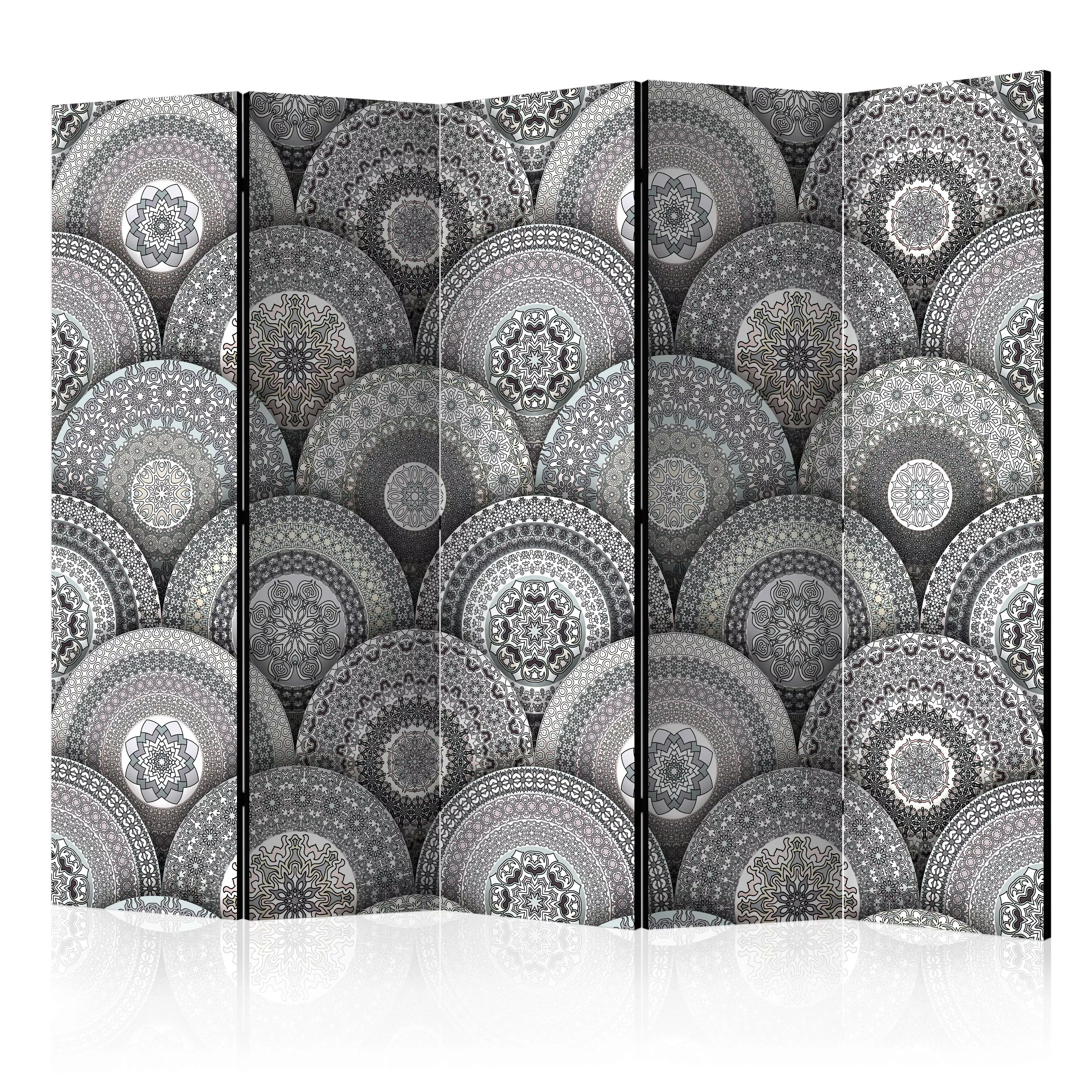 5-teiliges Paravent - Room Divider: Mandalas Ii günstig online kaufen