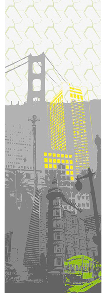 Architects Paper Fototapete »San Francisco«, Grafik Tapete San Francisco Ci günstig online kaufen