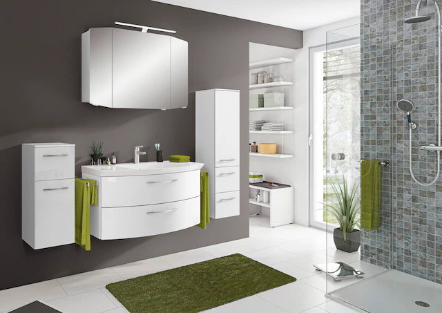 Saphir Badezimmer-Set "Cassca Sprint 4-teilig Mineralmarmor-Waschtisch mit günstig online kaufen