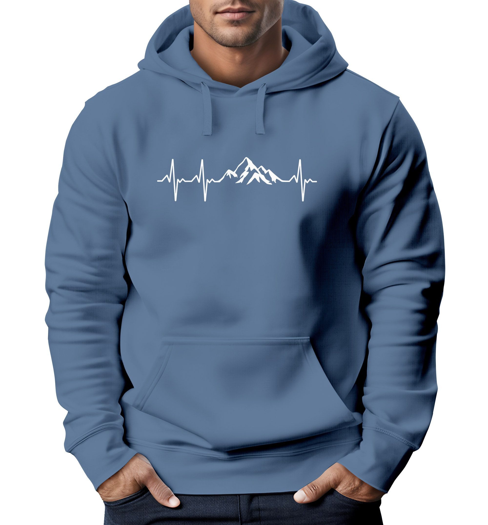 Neverless Hoodie Hoodie Herren Print Wandern günstig online kaufen