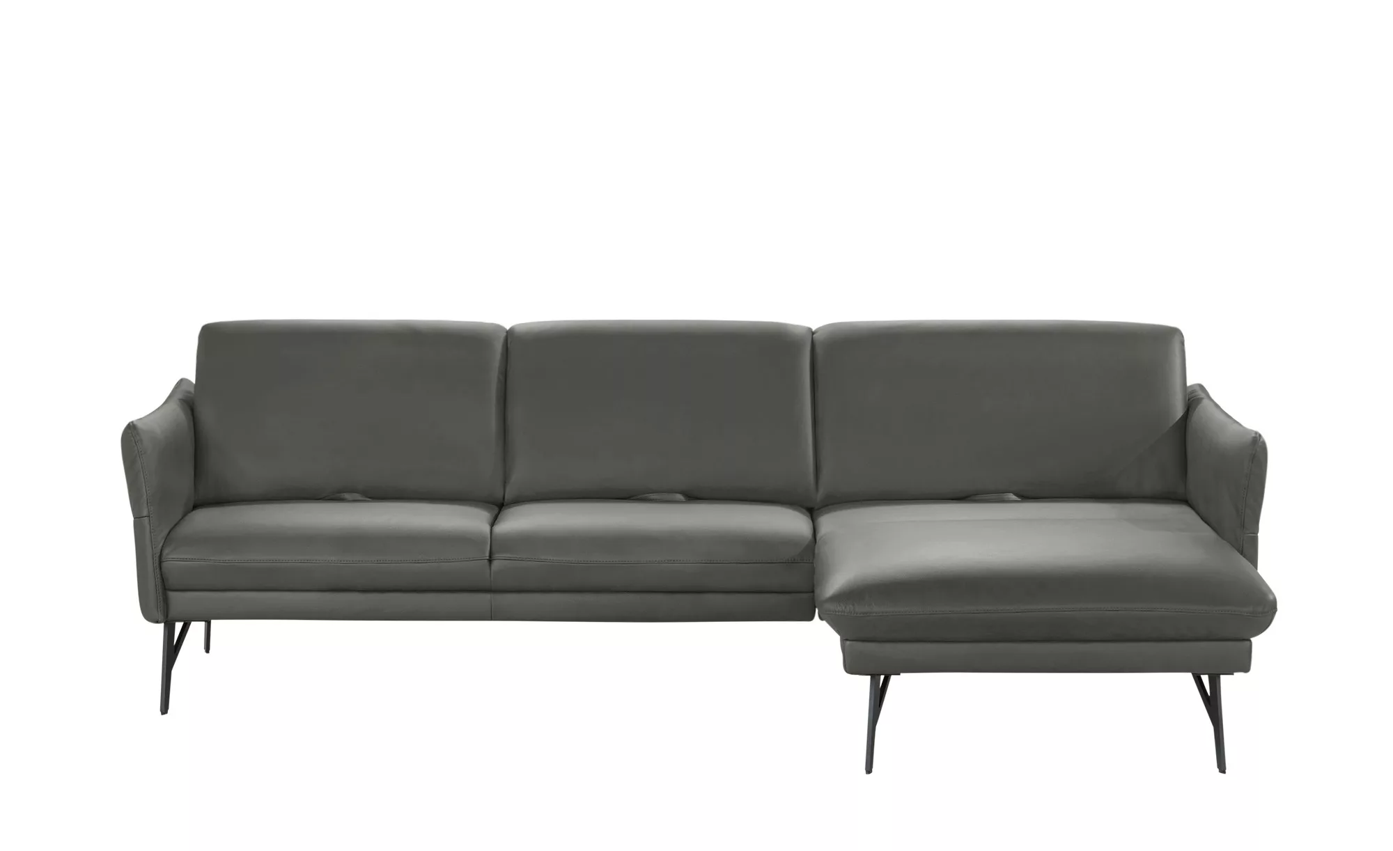 himolla Ecksofa Leder  1928 ¦ grau ¦ Maße (cm): B: 280 H: 83 T: 175 Polster günstig online kaufen