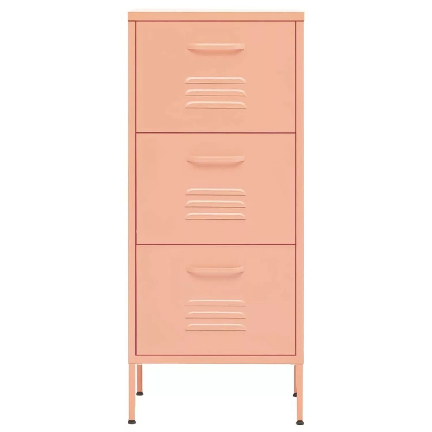 vidaXL Aktenschrank Lagerschrank Rosa 42,5x35x101,5 cm Stahl günstig online kaufen