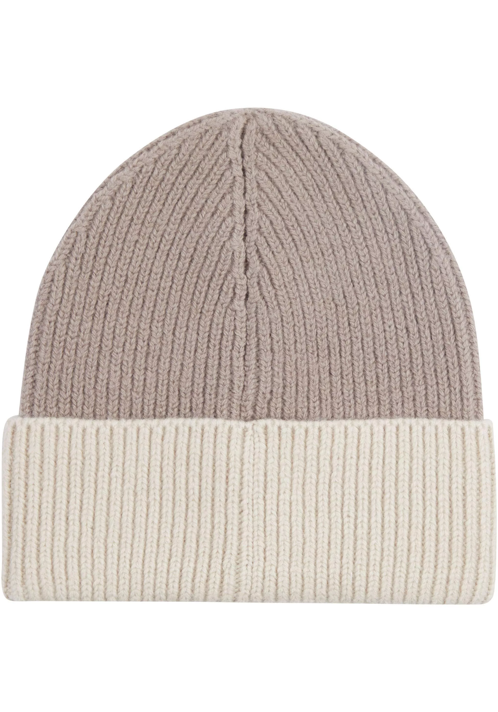 Calvin Klein Beanie "CK METAL TWO-TONE CHUNKY BEANIE", mit Logozeichen günstig online kaufen