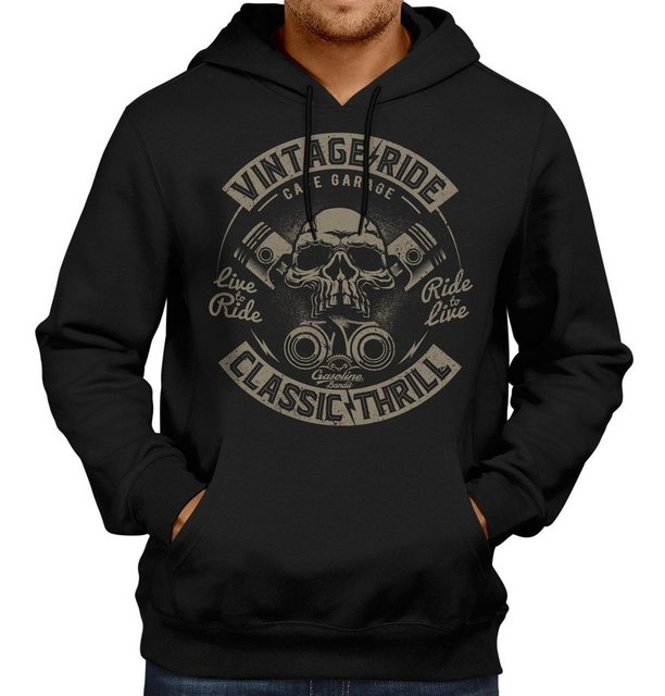 GASOLINE BANDIT® Kapuzensweatshirt im Original Rockabilly Biker Racer Desig günstig online kaufen