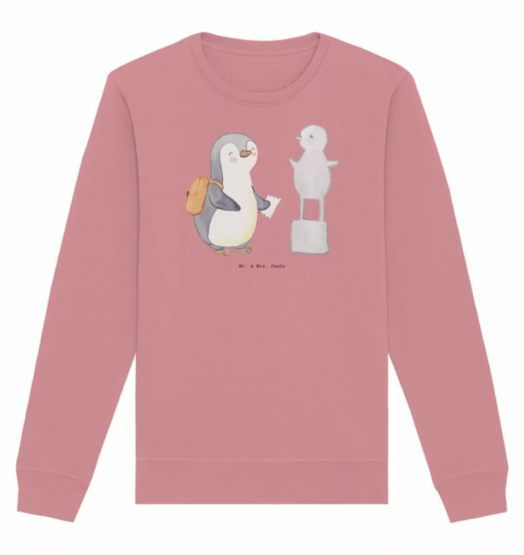 Mr. & Mrs. Panda Longpullover Größe L Pinguin Museum besuchen - Canyon Pink günstig online kaufen