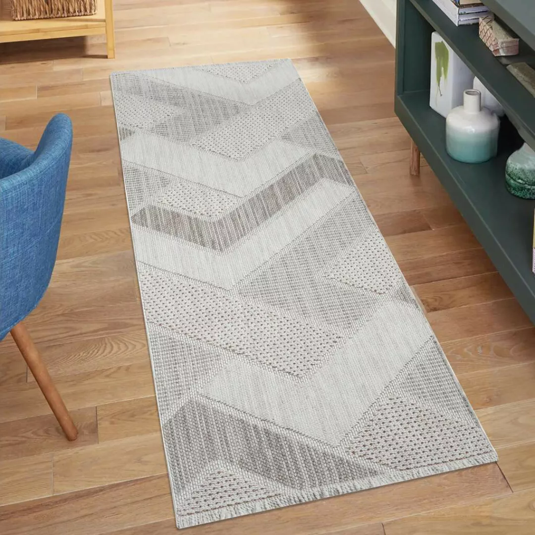 Carpet City Teppich »LINDO 8877«, rechteckig, 11 mm Höhe, Kurzflor, Hochtie günstig online kaufen