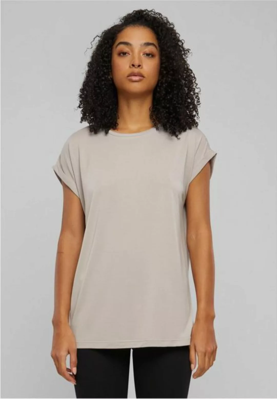 URBAN CLASSICS Kurzarmshirt Urban Classics Damen Ladies Modal Extended Shou günstig online kaufen