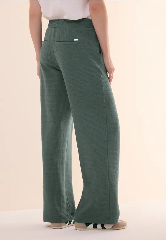 Wide Leg Strukturhose günstig online kaufen