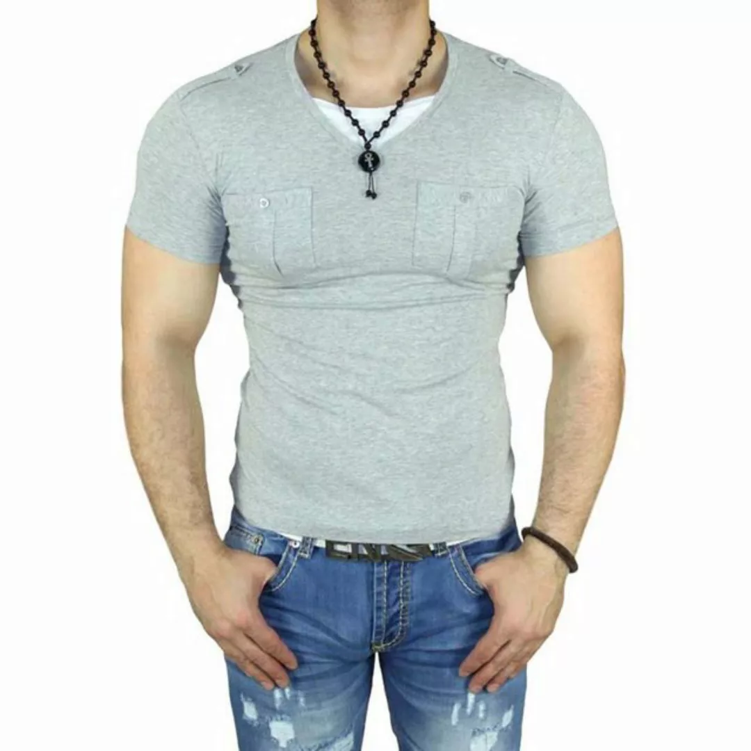 Baxboy T-Shirt Baxboy T-Shirt mit V-Neck 2-in-1-Design günstig online kaufen