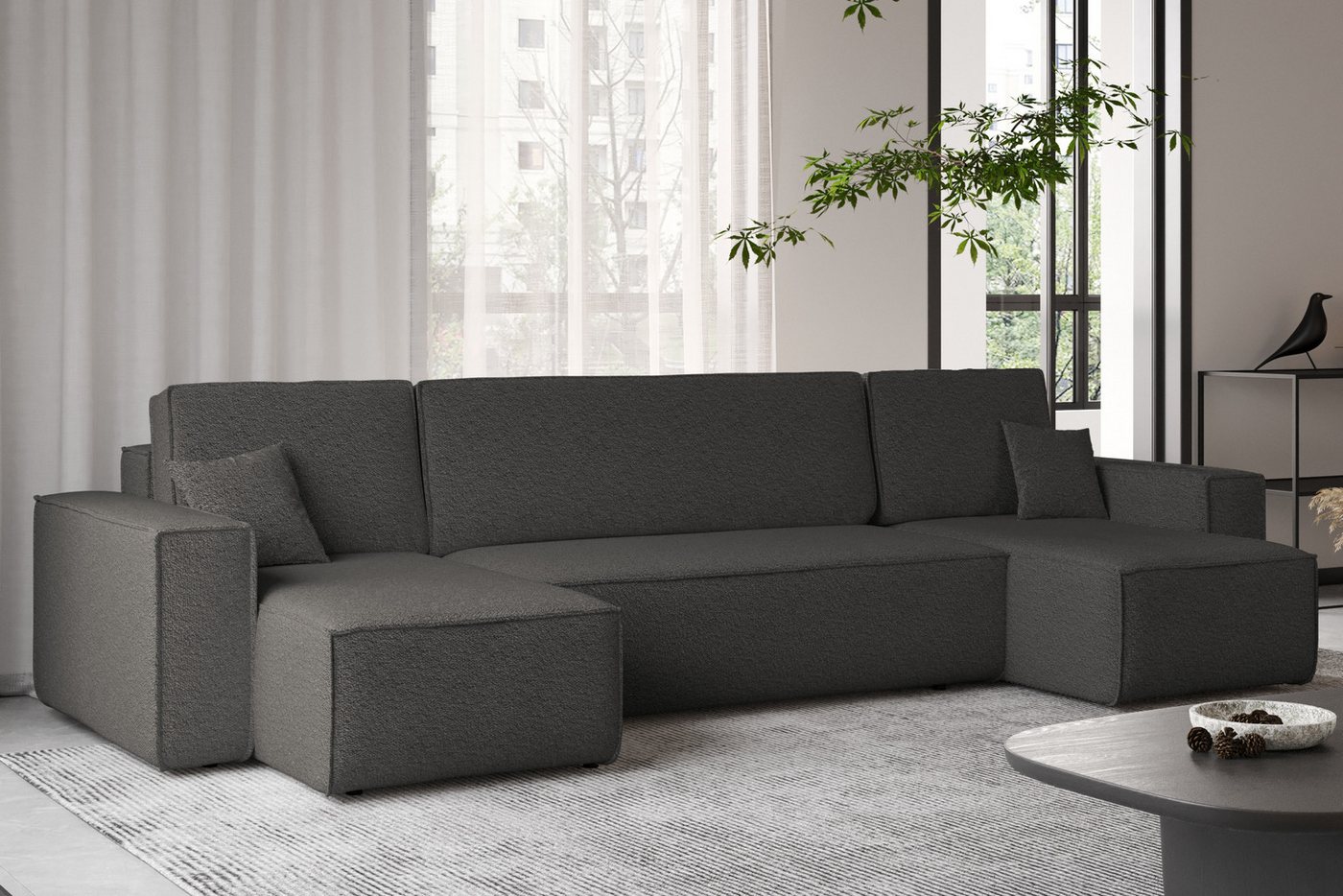 Kaiser Möbel Ecksofa mit schlaffunktion und bettkasten, Couch U-form BEST s günstig online kaufen