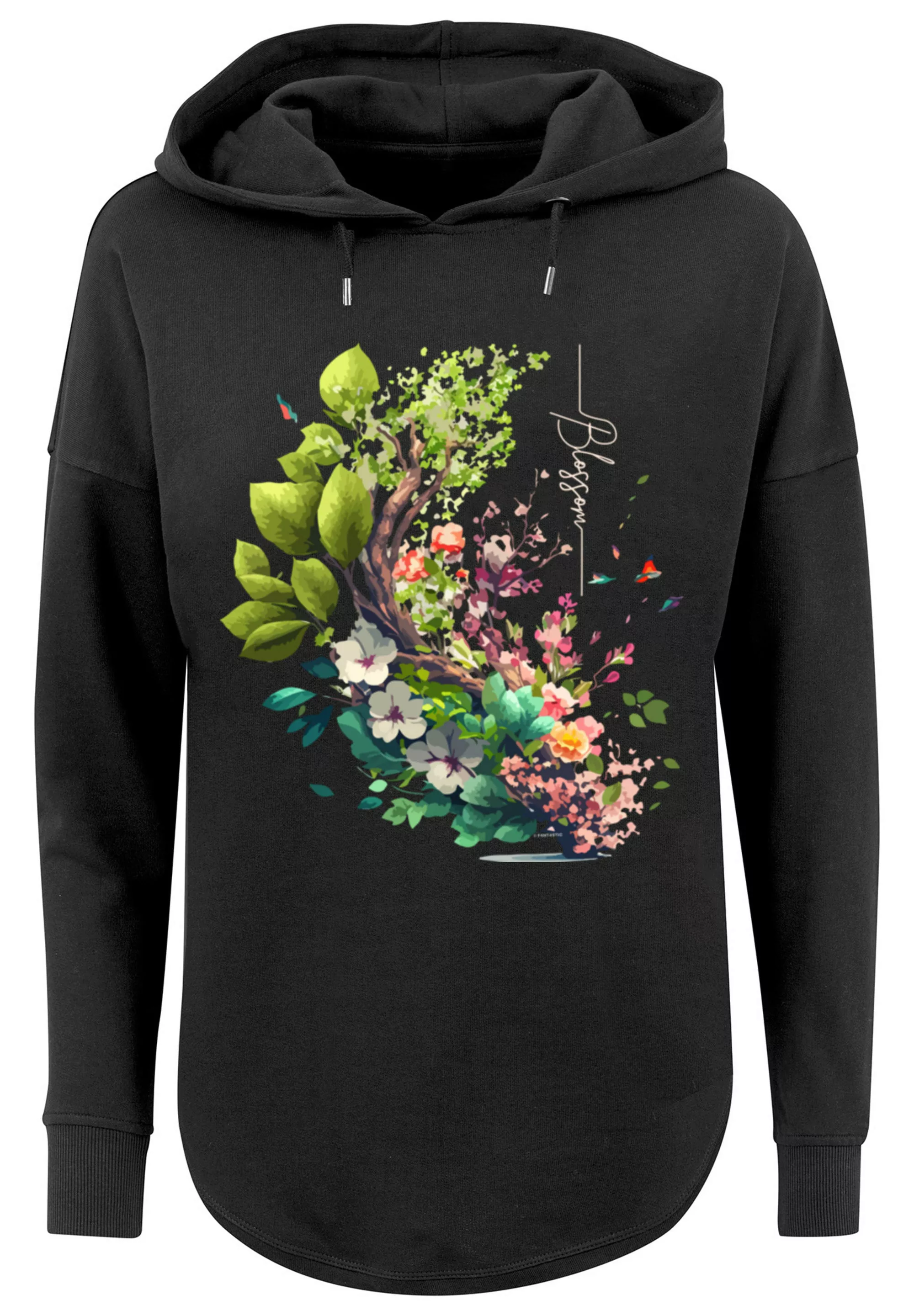 F4NT4STIC Kapuzenpullover "Baum mit Blumen Oversize Hoodie", Print günstig online kaufen