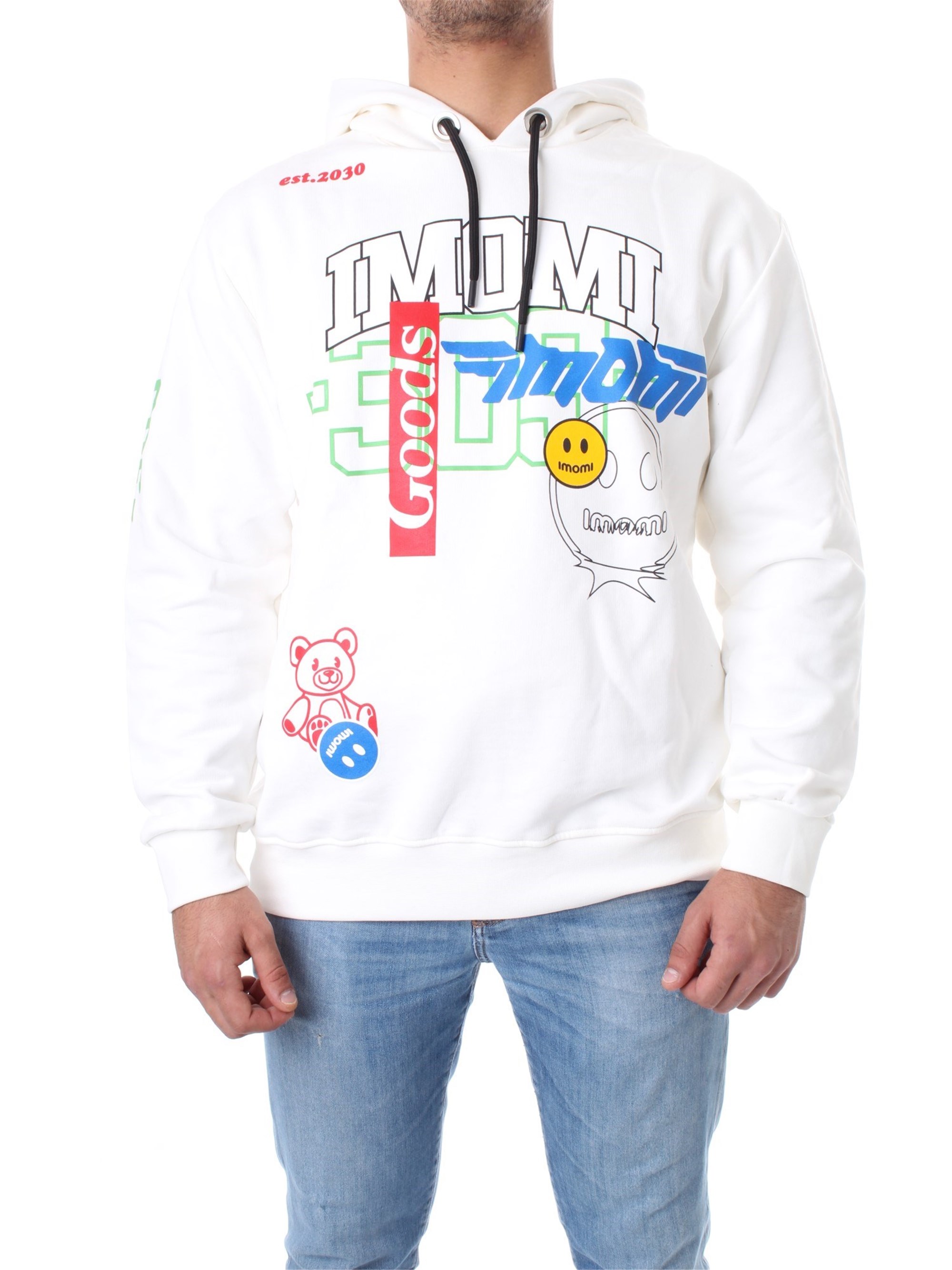 IMOMI Sweatshirt Unisex weiß cotone günstig online kaufen