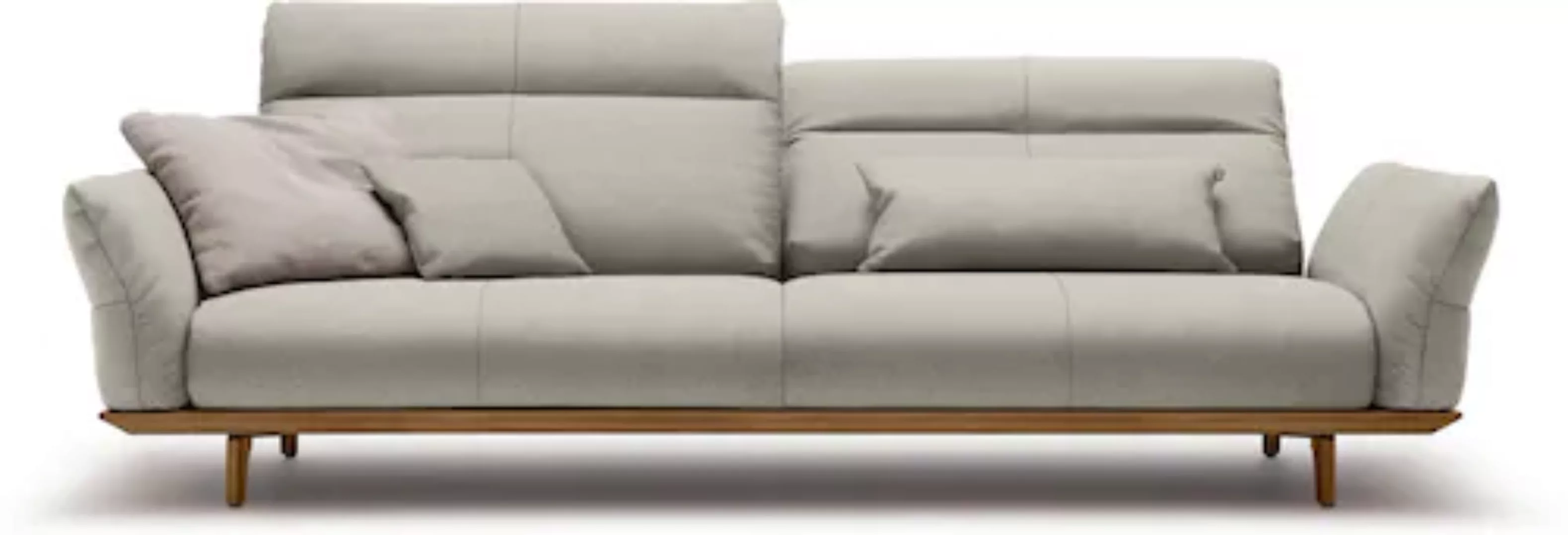 hülsta sofa 4-Sitzer »hs.460«, Sockel in Nussbaum, Füße Nussbaum, Breite 24 günstig online kaufen