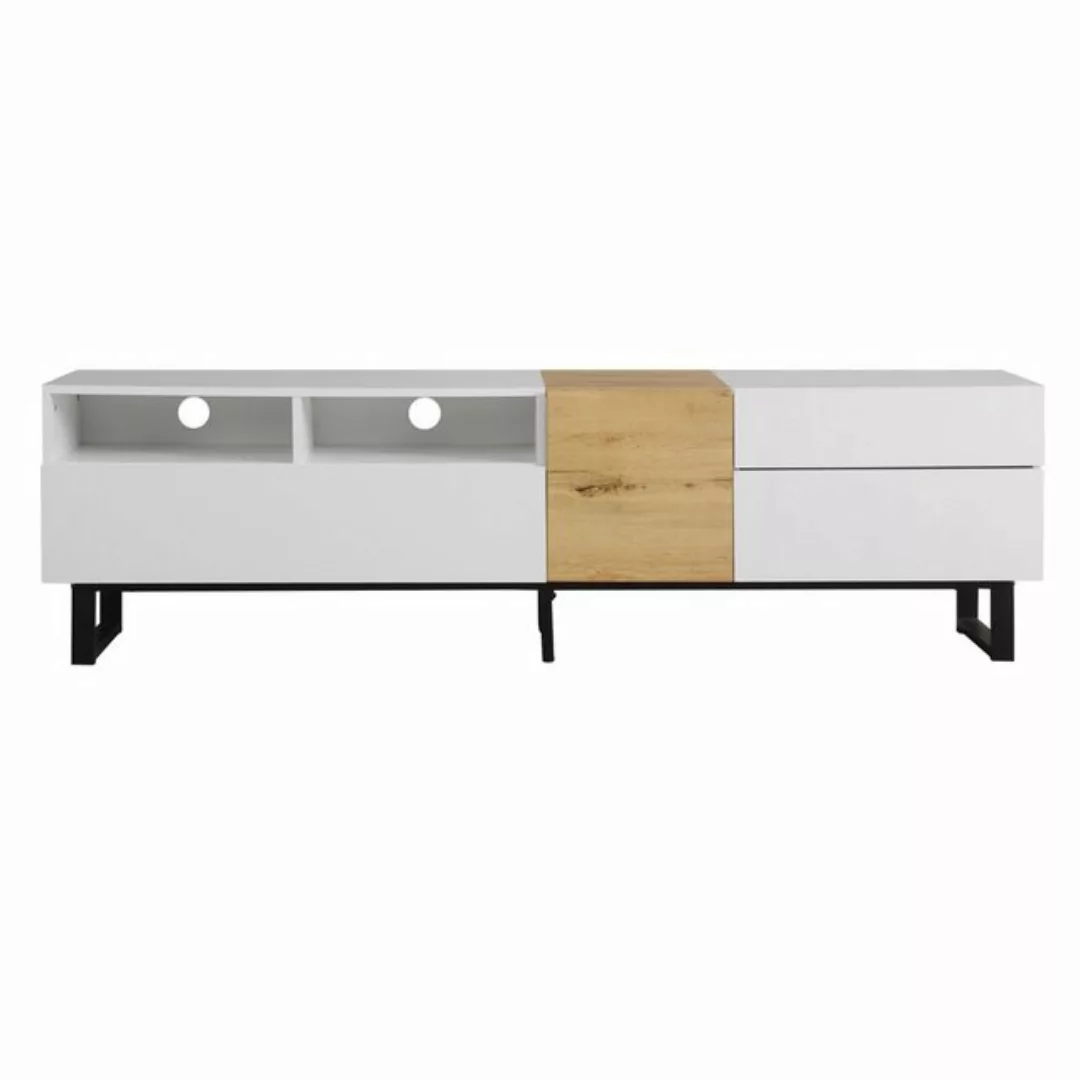 IDEASY TV-Schrank Moderner TV-Schrank mit Colorblock-Design & Holzoptik 180 günstig online kaufen