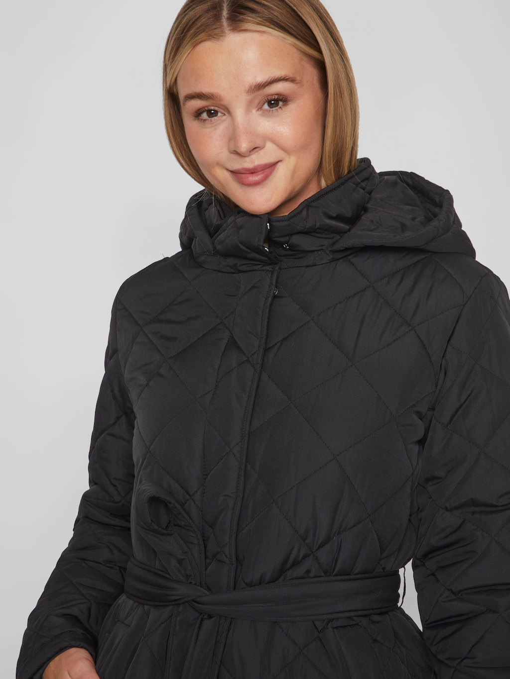 Vila Fellimitatmantel "VIKANTE QUILTED L/S COAT - NOOS" günstig online kaufen