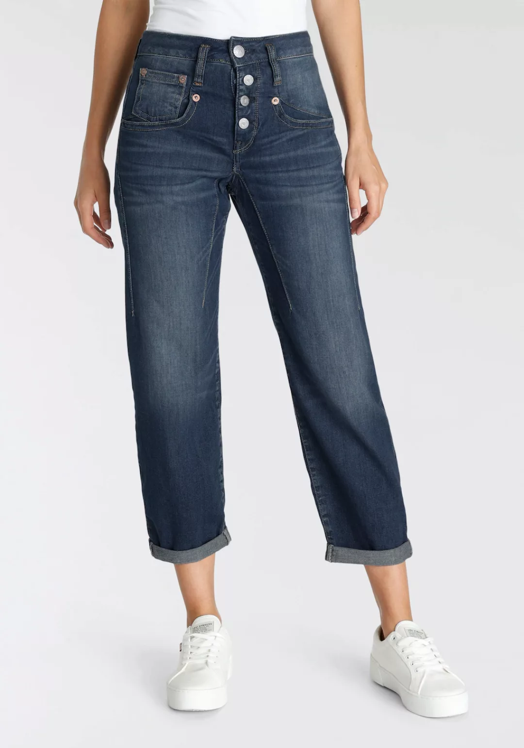 Herrlicher 7/8-Jeans "SHYRA", mit figurschmeichelnden Abnähern günstig online kaufen