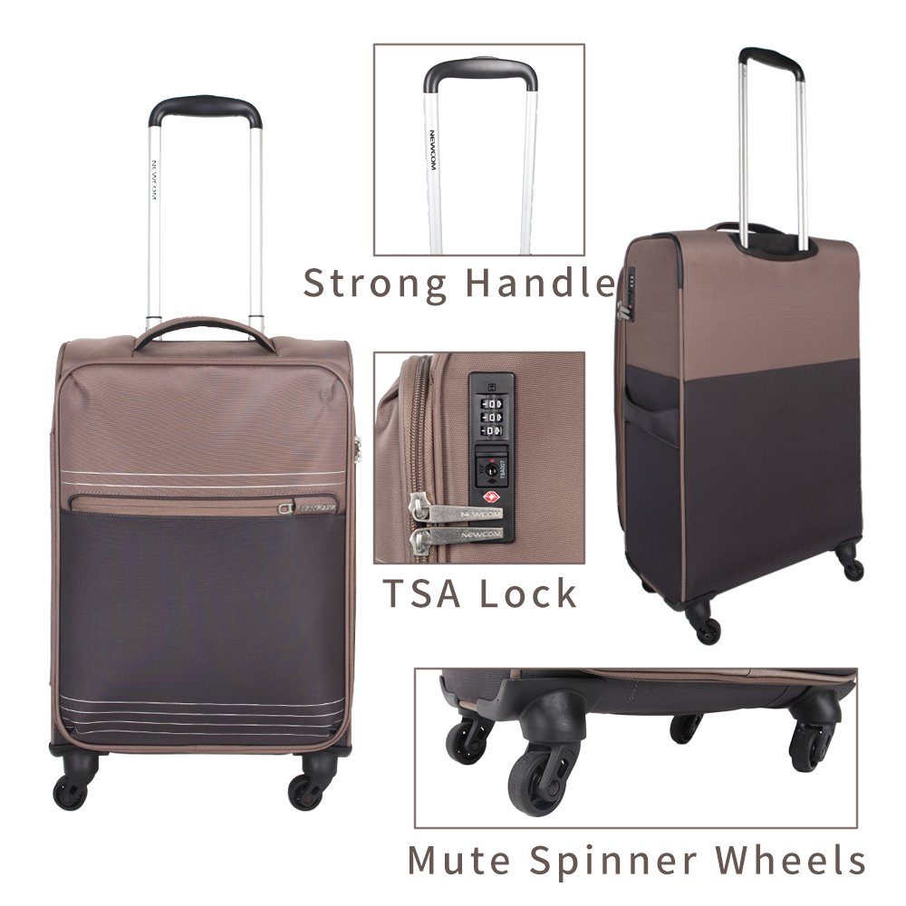 NEWCOM Weichgepäck-Trolley Design Stoffkoffer / Reisekoffer günstig online kaufen