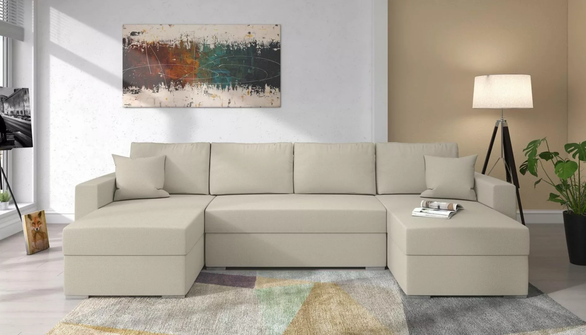 99rooms Wohnlandschaft Savio, U-Form, Sofa, Design günstig online kaufen