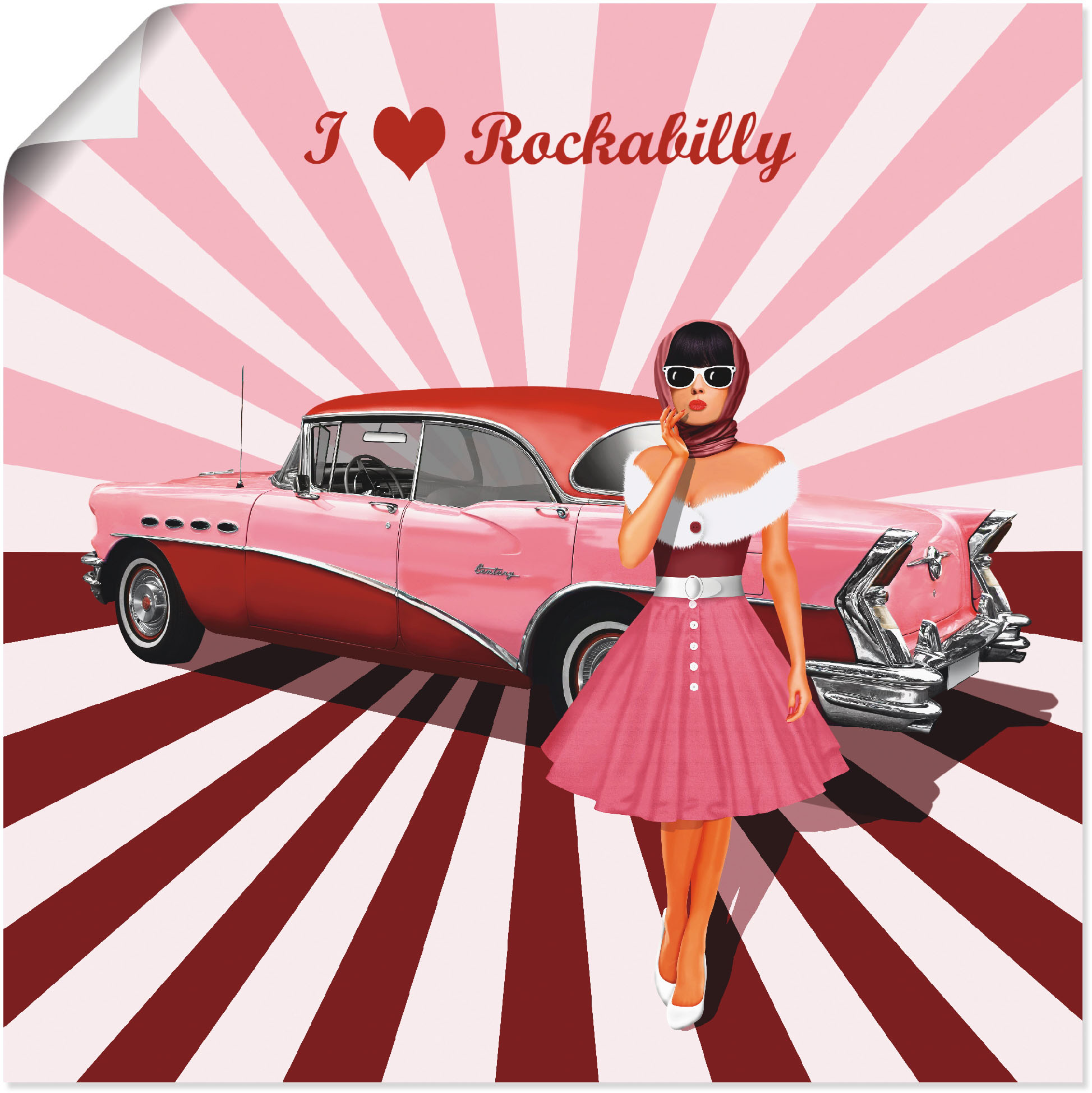 Artland Wandbild "Ich liebe Rockabilly", Ausstellungsplakate, (1 St.), als günstig online kaufen