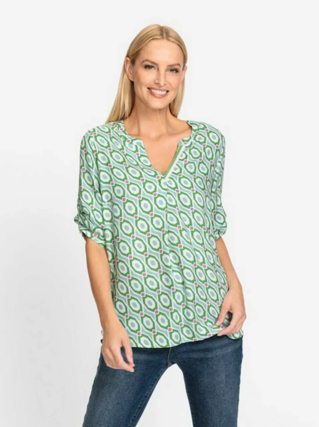 heine Klassische Bluse Druckbluse günstig online kaufen