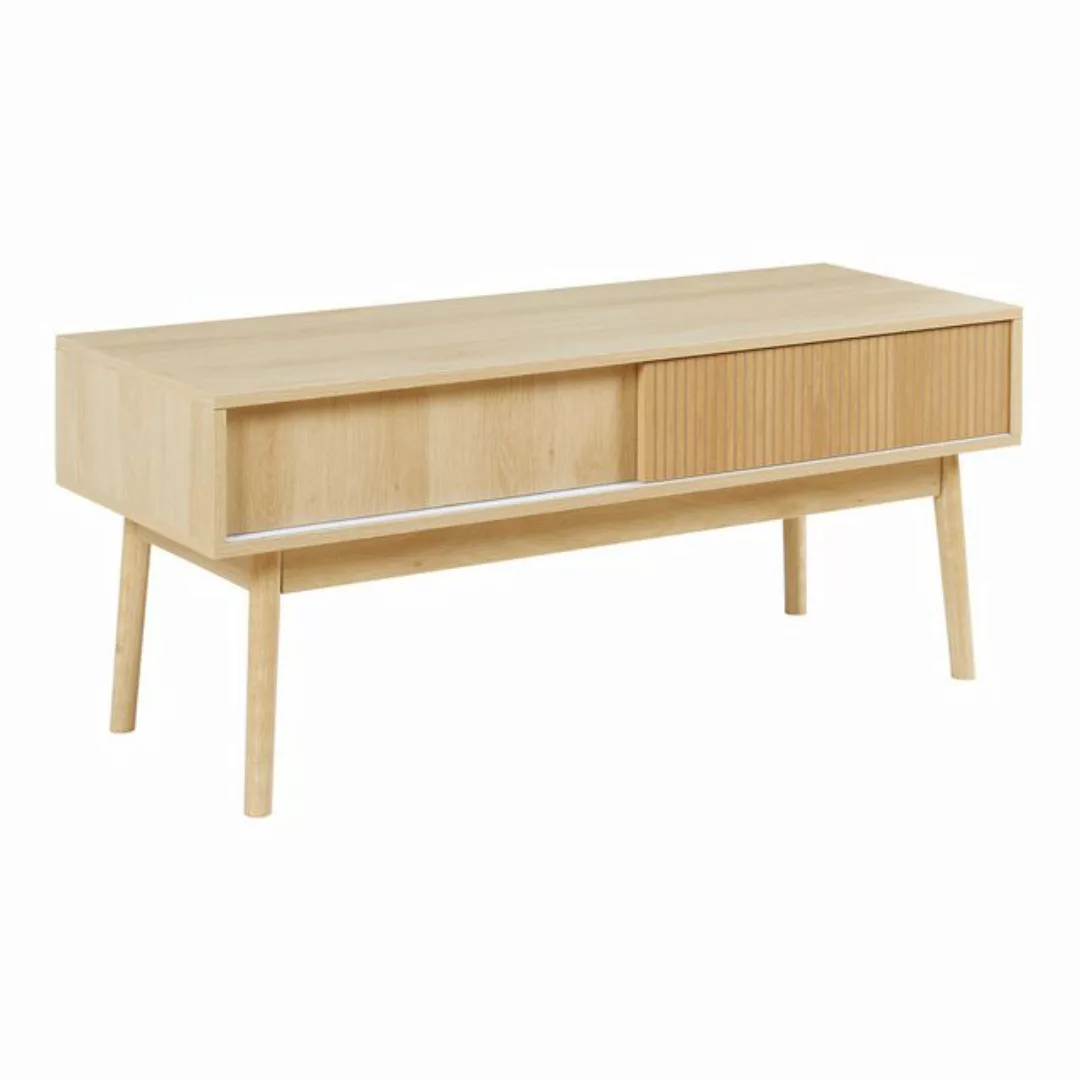 en.casa TV-Schrank »Landskrona« 115x40x48 cm mit zwei Schiebetüren Eicheopt günstig online kaufen