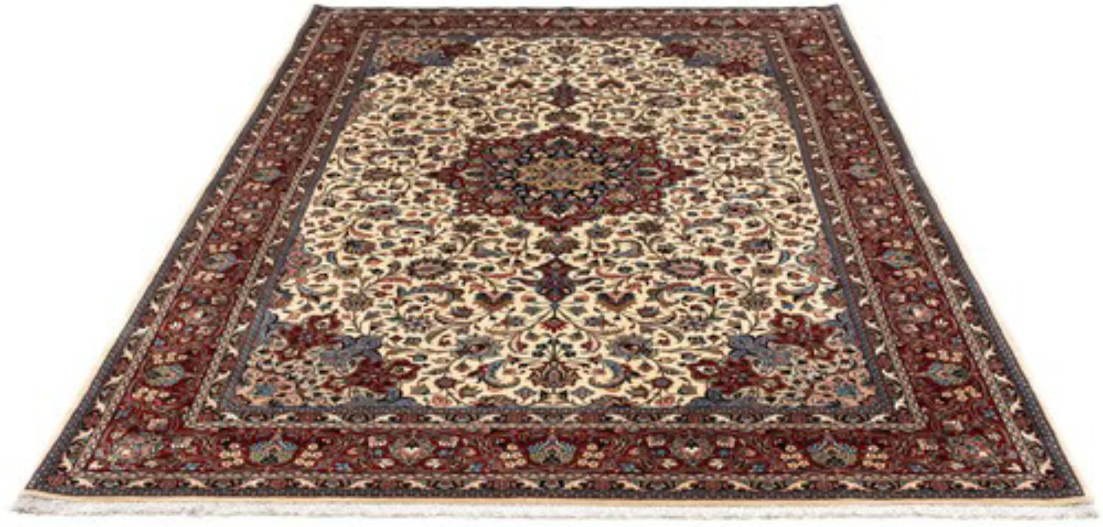 morgenland Wollteppich »Golpayegan Blumenmuster Blu scuro 302 x 210 cm«, re günstig online kaufen