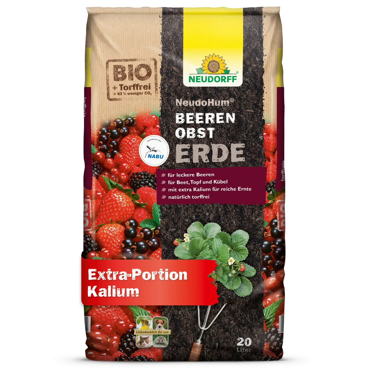 Neudorff Neudohum Beerenobst-Erde 20 L günstig online kaufen