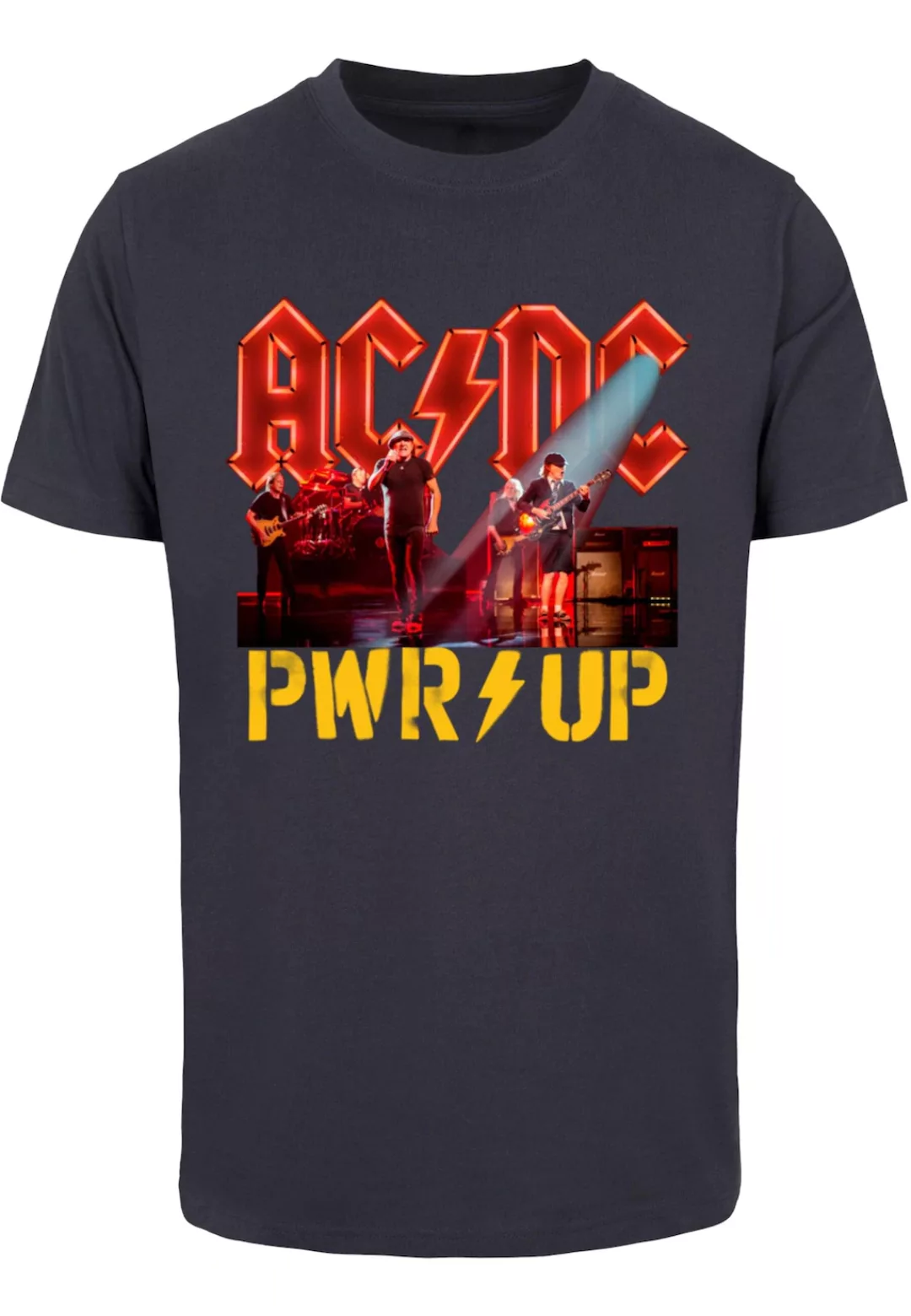 Merchcode T-Shirt "Merchcode Herren ACDC - PWRUP Stage Lights T-Shirt", (1 günstig online kaufen