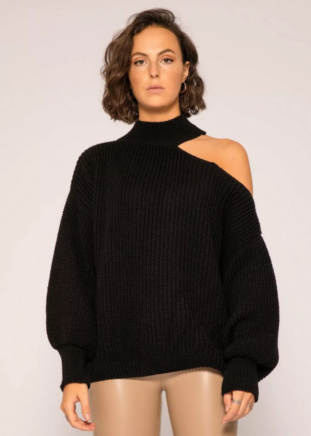 SASSYCLASSY Strickpullover Oversize Pullover Damen aus weichem Grobstrick L günstig online kaufen