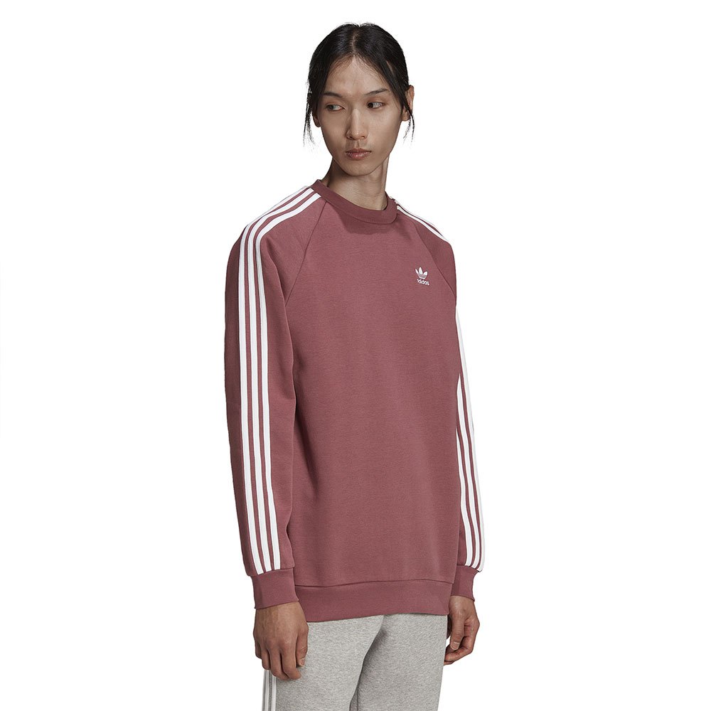 Adidas Originals 3 Stripes Crew Pullover XL Quiet Crimson günstig online kaufen