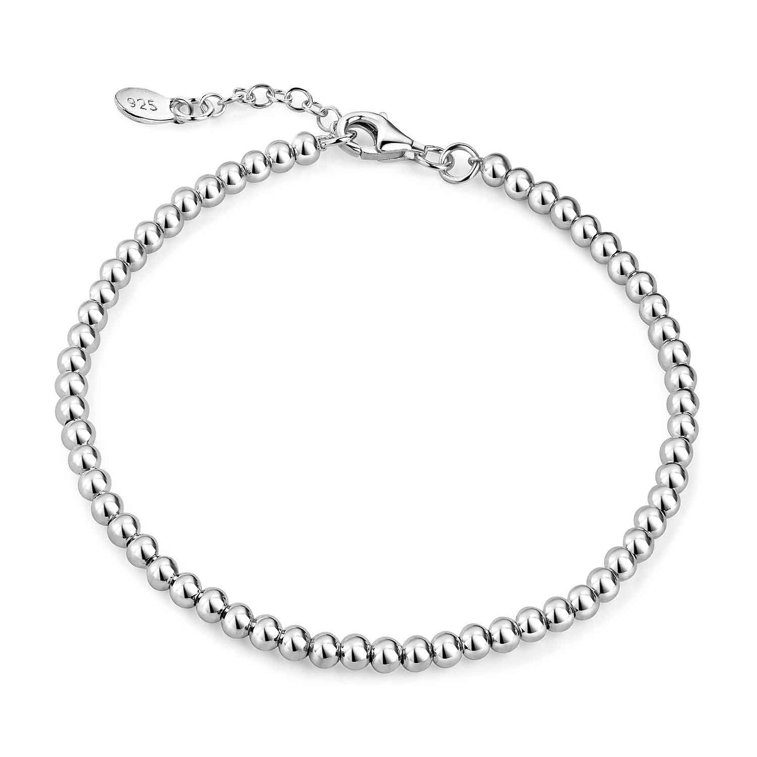 Materia Armkette Kugelkette Ø3mm Silber Hochglanz günstig online kaufen