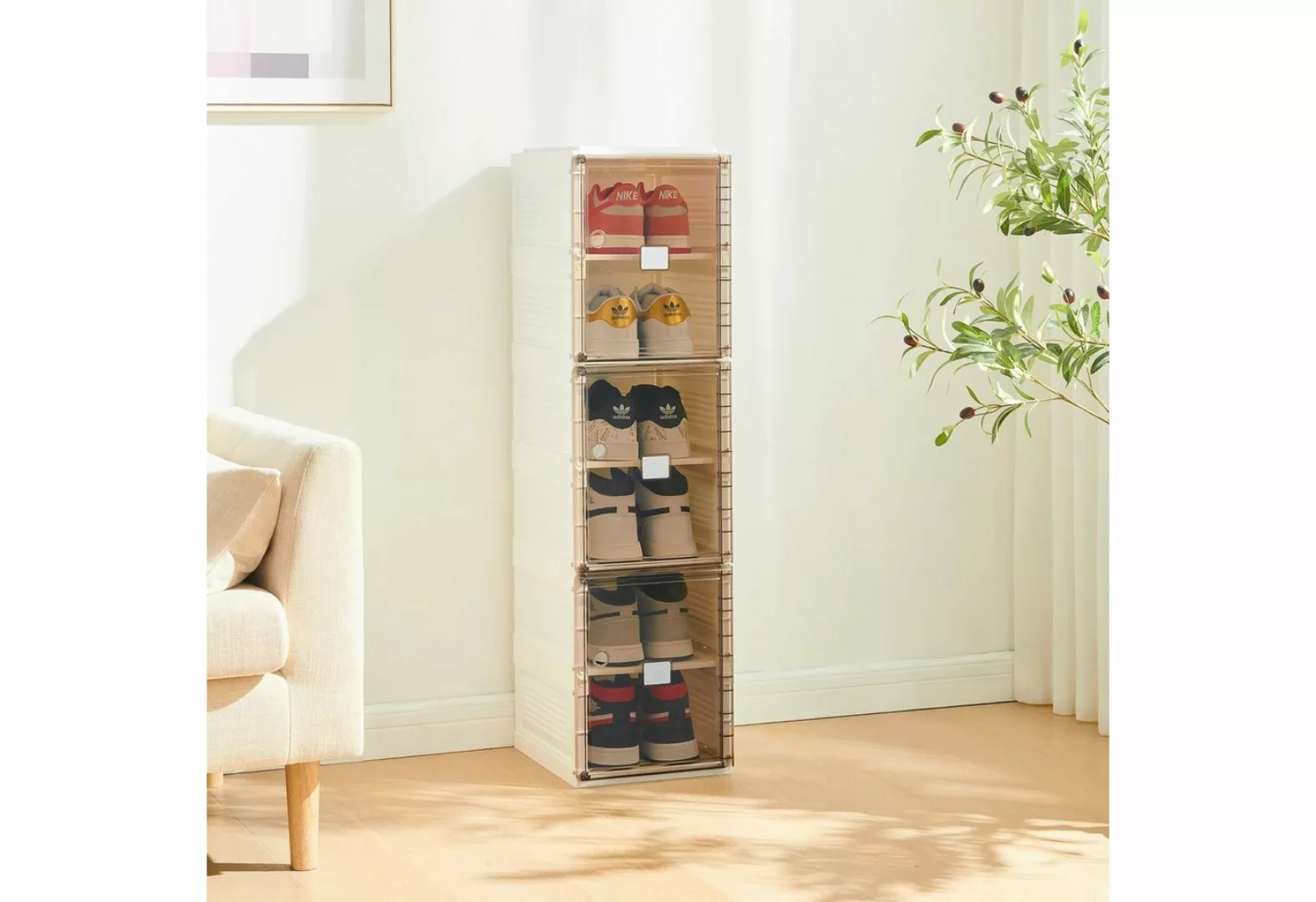 Zedelmaier Schuhschrank schuhboxen faltbare und stapelbare Schuhkartons Auf günstig online kaufen