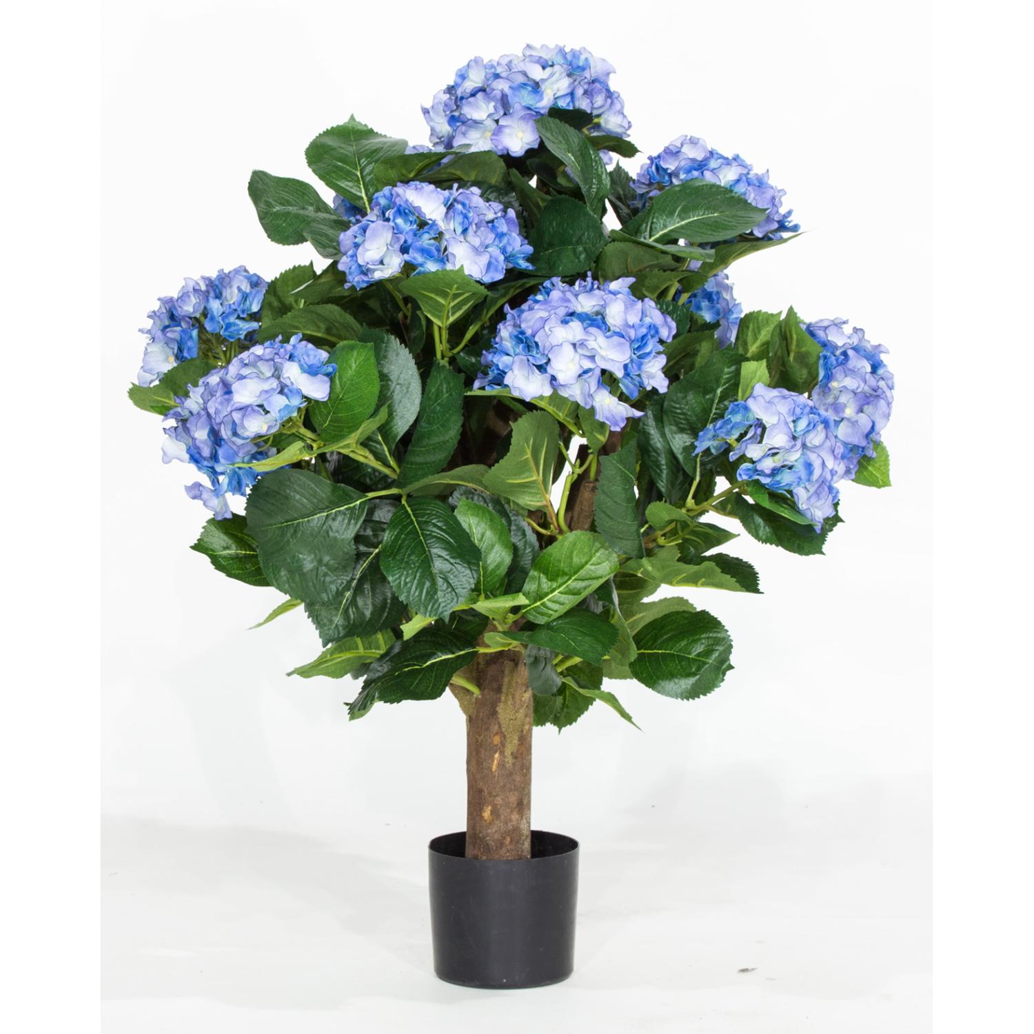 Hortensie Kunstpflanze 62 cm blau günstig online kaufen