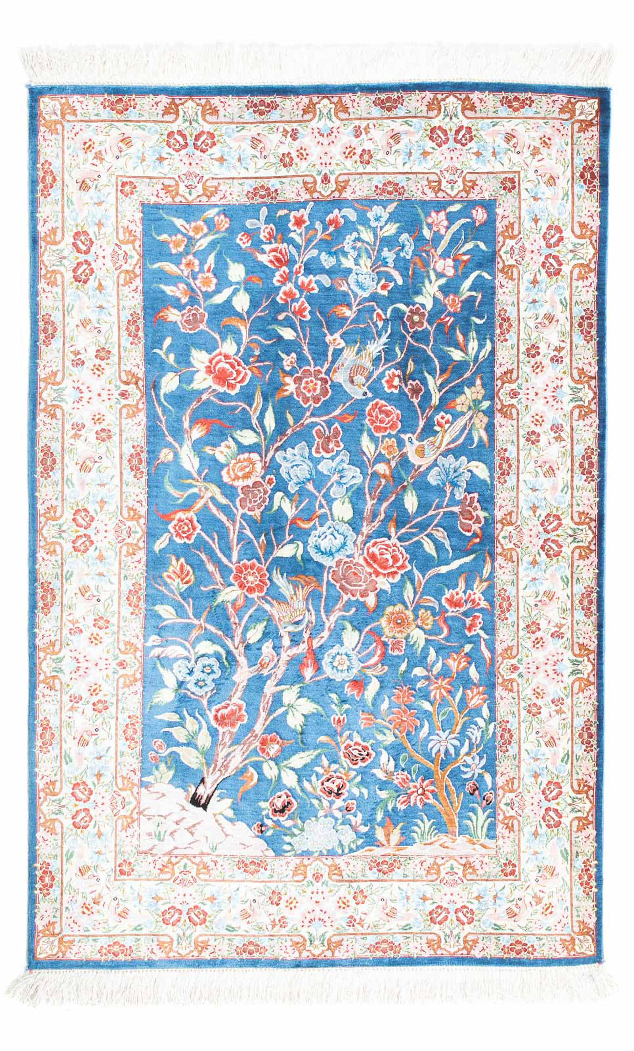 morgenland Orientteppich »Perser - Ghom - 121 x 77 cm - hellblau«, rechteck günstig online kaufen