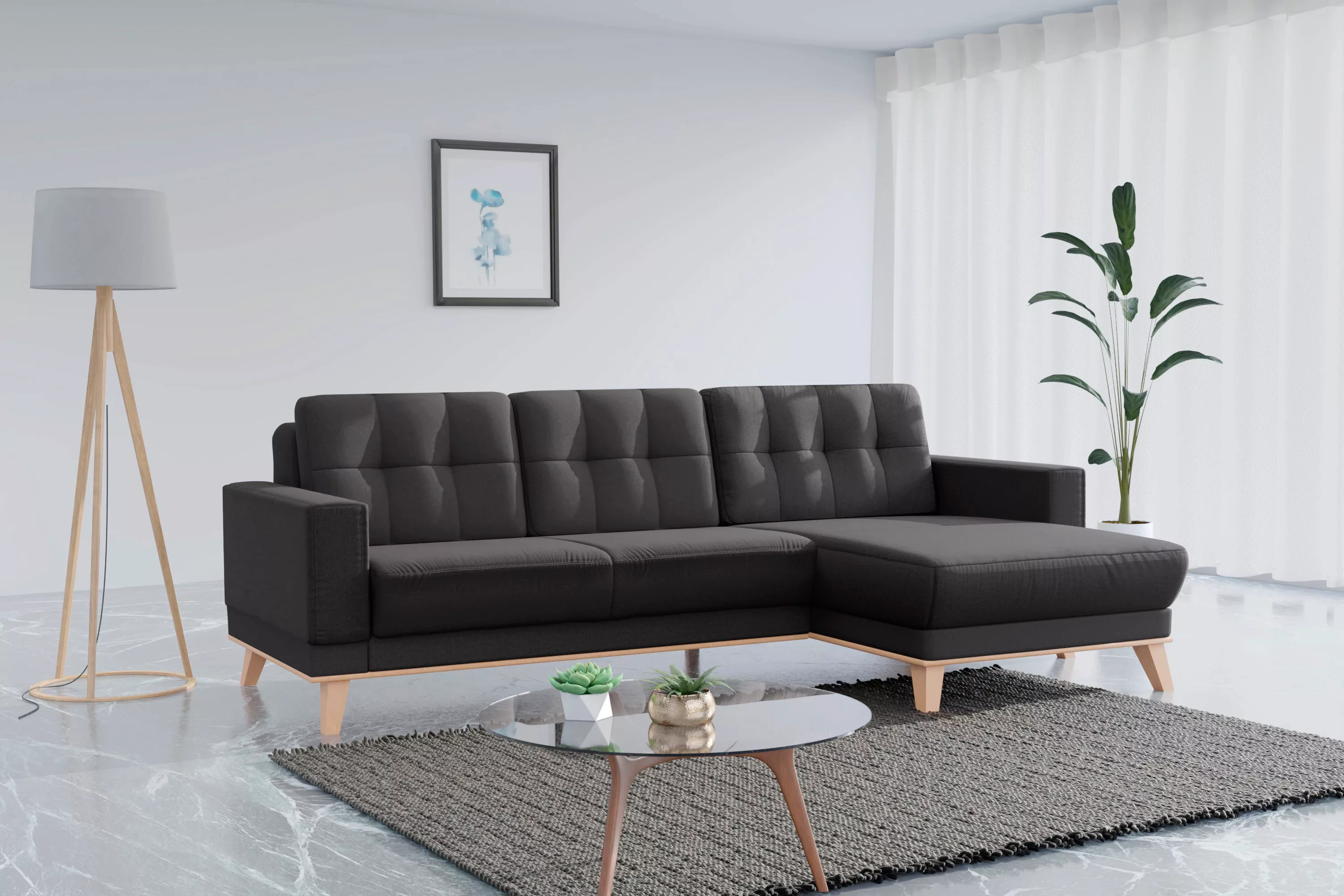 sit&more Ecksofa "Lavida L-Form", wahlweise mit Kippfunktion und Bettkasten günstig online kaufen
