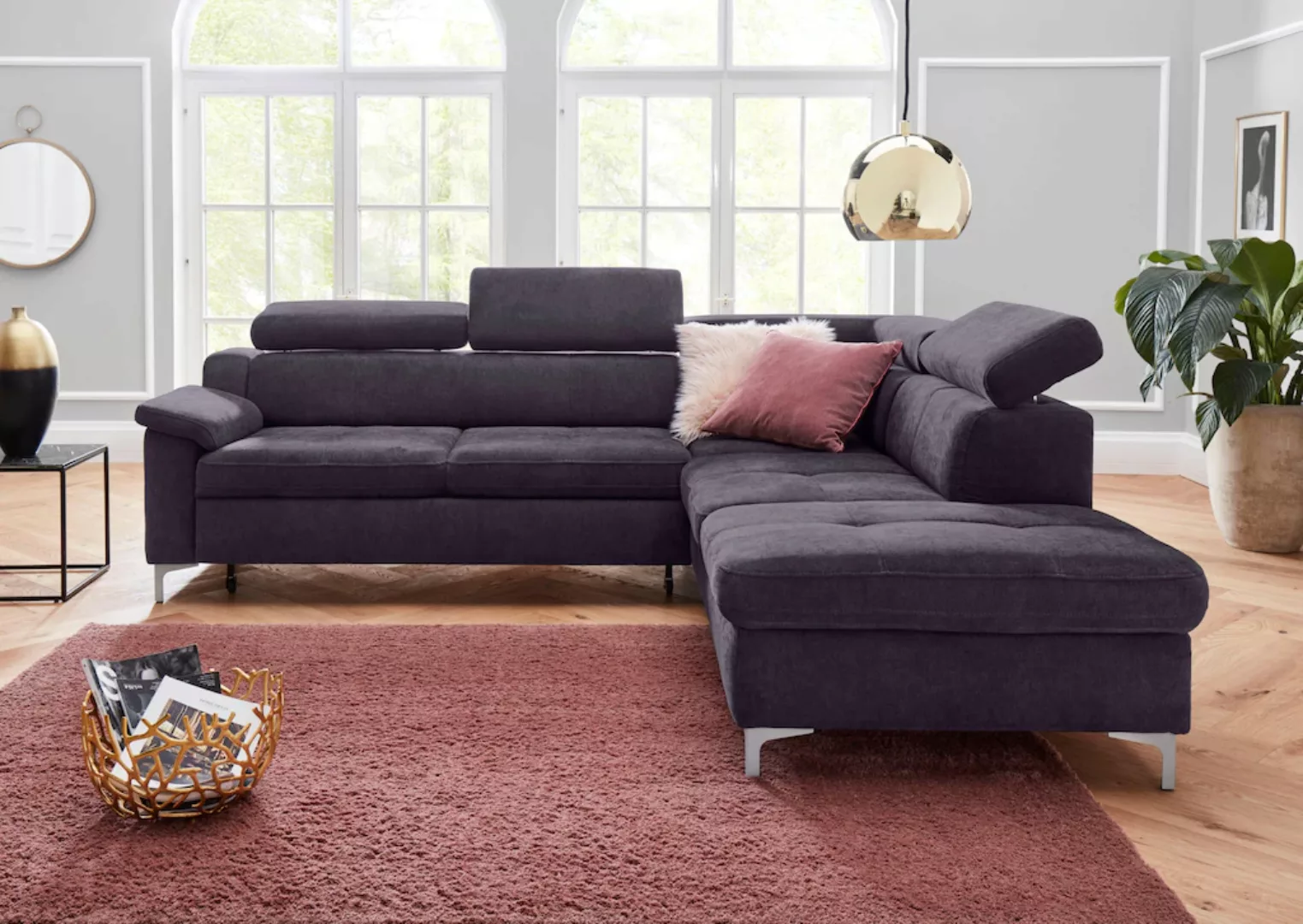 exxpo - sofa fashion Ecksofa »Croma, hochwertige Detailverarbeitung, mit Ko günstig online kaufen