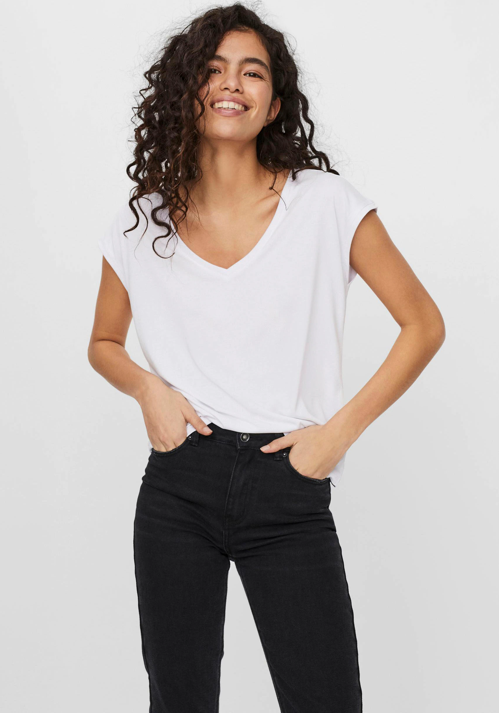 Vero Moda Damen T-Shirt VMFILLI günstig online kaufen