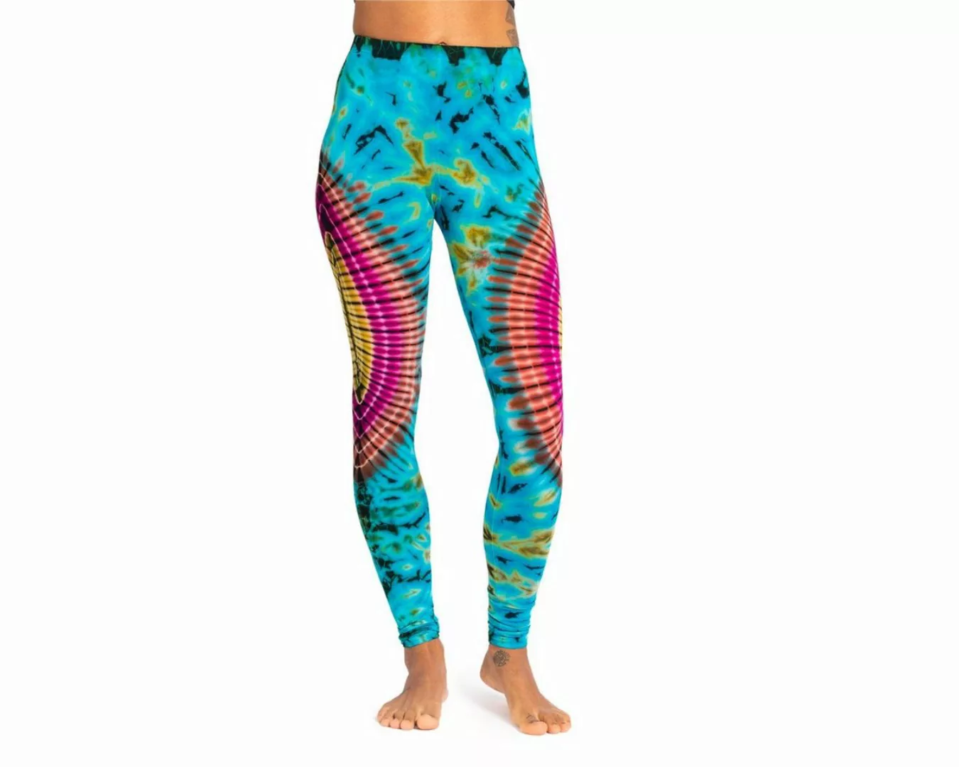 PANASIAM Leggings Unikat Batik Leggings 'Sonne' aus natürlicher Viskose Goa günstig online kaufen