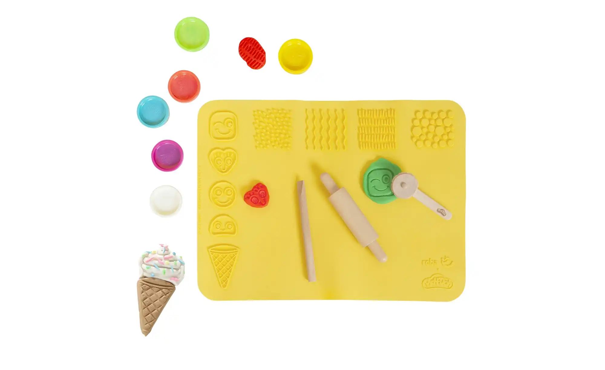 Roba Spielset  Play-Doh ¦ mehrfarbig ¦ Silikon,Holz,Kunststoff ¦ Maße (cm): günstig online kaufen