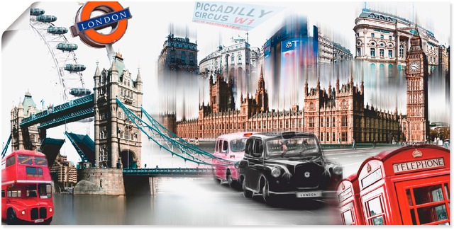 Artland Wandbild "London Skyline Collage IV", Großbritannien, (1 St.), als günstig online kaufen