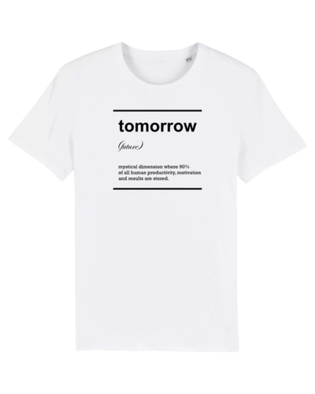 Herren T-shirt Aus Bio-baumwolle "Tomorrow" günstig online kaufen