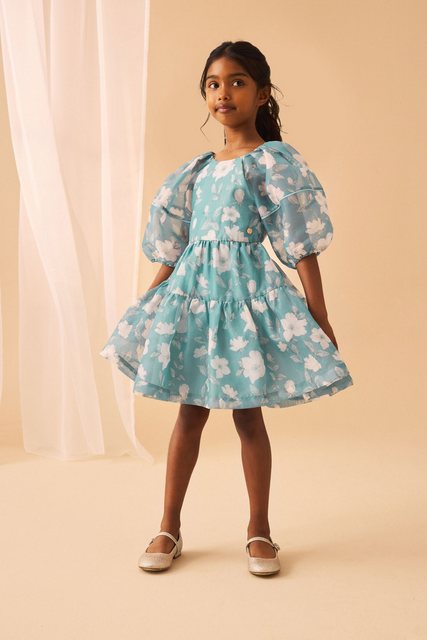 LAURA ASHLEY Partykleid Laura Ashley Fleurir Tourmaline Organza-Ballkleid ( günstig online kaufen