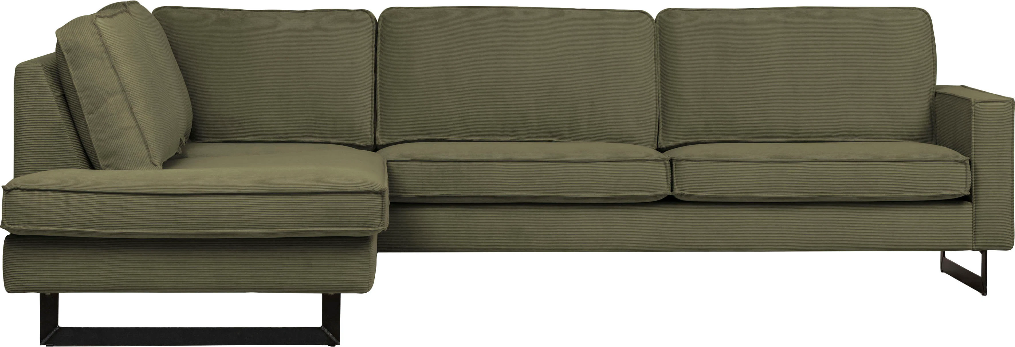 Places of Style Ecksofa "Pinto, 290 cm, Cord, Chenille, Lederoptik, Ottoman günstig online kaufen