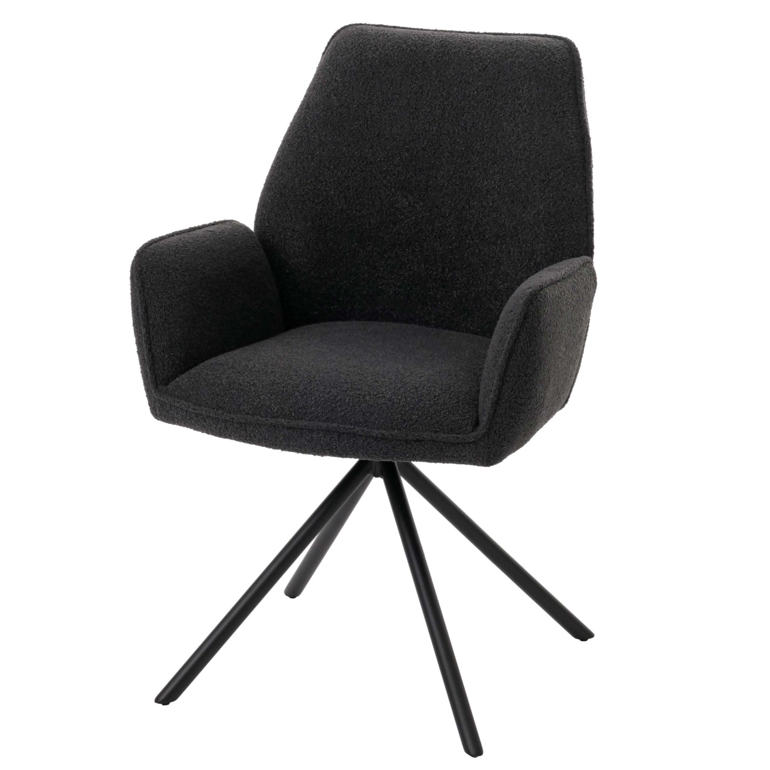 MCW Esszimmerstuhl G67 Boucle Dunkelgrau günstig online kaufen
