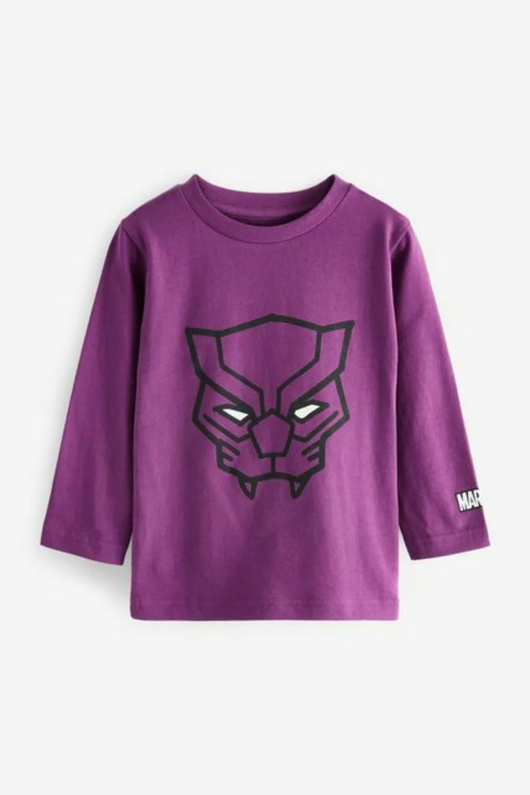 Next Langarmshirt Black Panther Langärmeliges T-Shirt von Marvel (1-tlg) günstig online kaufen